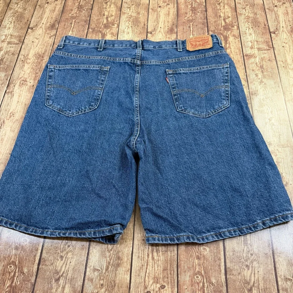 Levi 550 Relaxed Fit Denim Shorts Mens 42 Blue Five Pocket Cotton